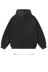 Water-washable knitted zipper jacket