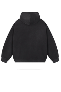 Water-washable knitted zipper jacket