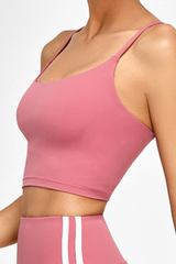 Women's Cross-Strapped U-Neck Sports Tank Top