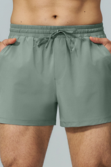 Men's Soft Breathable Athletic Shorts With Built In Liner