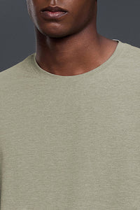Men Round Neck Breathable Stretchy Casual Sport Long Sleeves