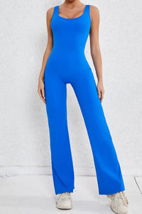 Women Hollow Out Back Micro Peach Hip Lift Sports Fitness Yoga Bodysuit