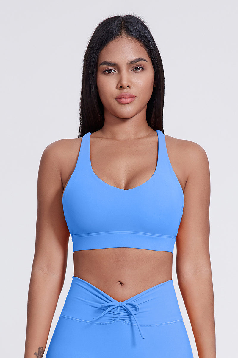 Women'S Yoga Cross Line Sports Bra Tank Top
