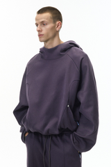 Men's Fall Fleece Drawstring Hem Zipper Pocket Hoodie