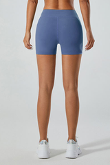 Women's high-waist sports shorts.