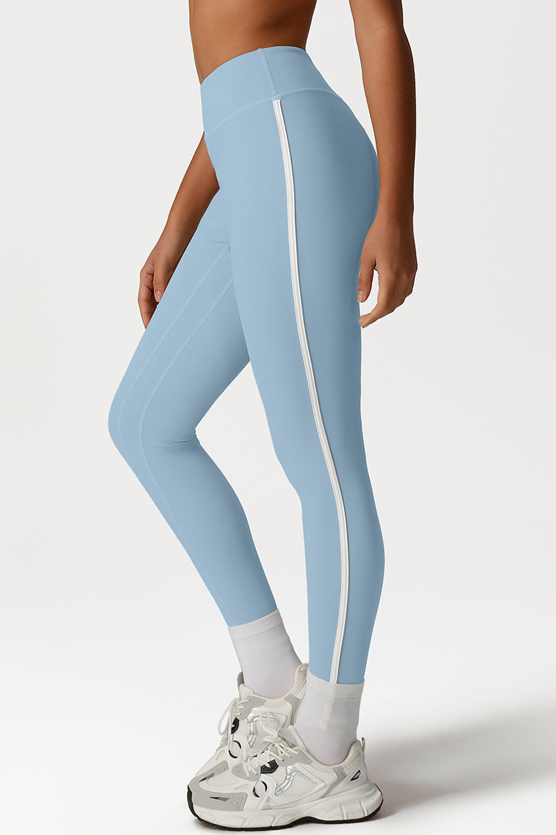 Women High-Waisted Color-Block Butt-Lifting Quick-Dry Yoga Pants