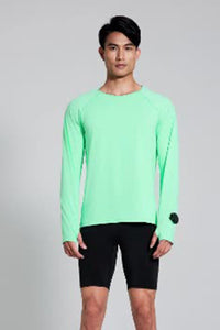 Men Round-Neck Quick-Dry Training Long Sleeve Top