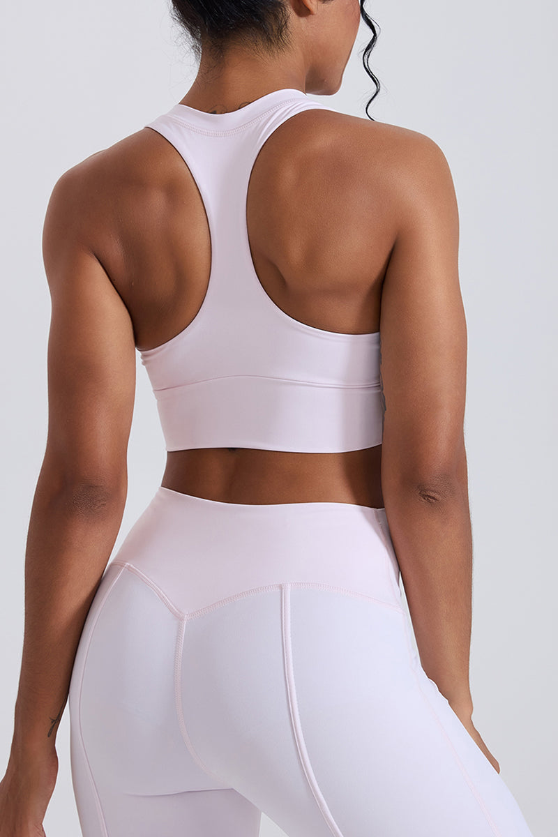 Women V-Neck Cross Back Quick-Dry Yoga Sports Bra