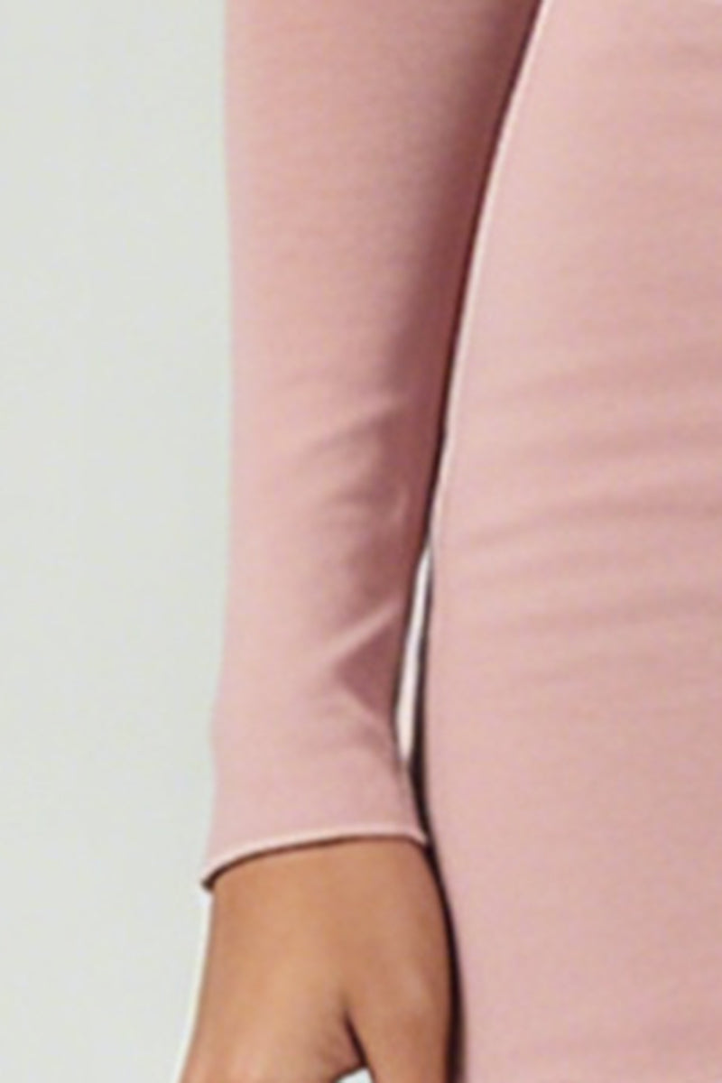 Women's Cross V-Neck Long Sleeve Side Tie Yoga Set - Solid