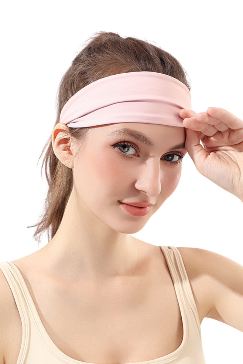Women's Summer High-Elastic Quick-Dry Solid Sports Headband