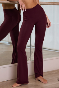 Women's Athletric High Stretch V-Waist  Flare Yoga Pants