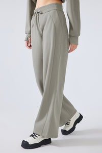 Women'S Casual Sport Waist Drawstring Wide Leg Pants