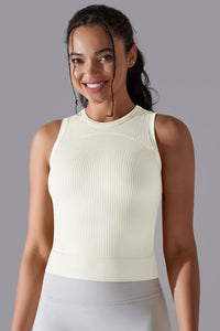 Women'S Ribbed Breathable Sports Tank Top