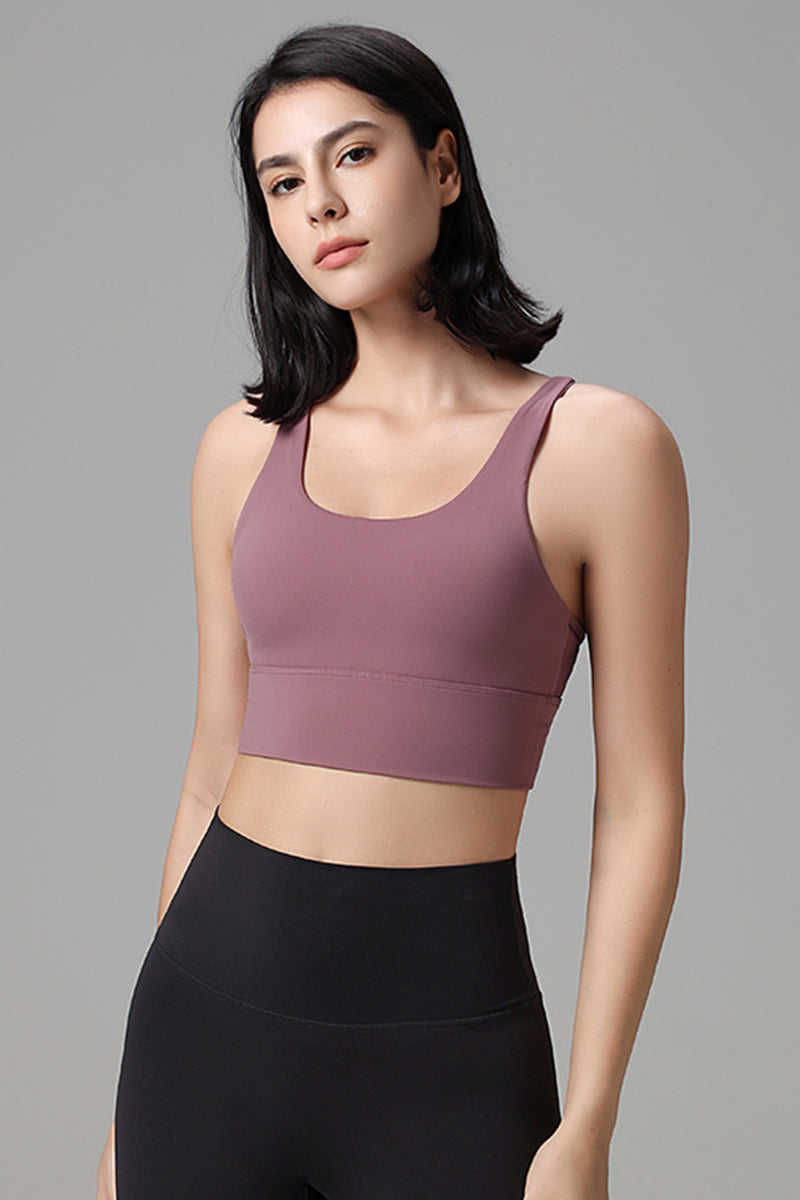 Women Mesh Cross Back Sport Bra