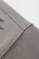 Men/Women Heavyweight Terry Ripped Sleeve Zip Hoodie