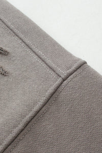 Men/Women Heavyweight Terry Ripped Sleeve Zip Hoodie