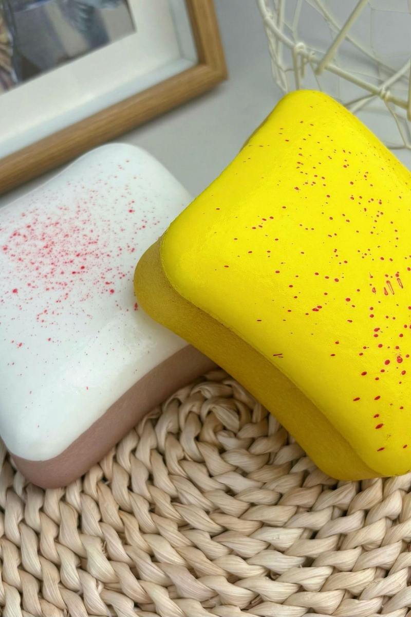 Simulation Bread Slice Stress Relief  Squishy Toy