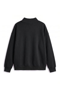 Women's Fall Fleece Mock Neck Sweatshirt with Side Neck Slit