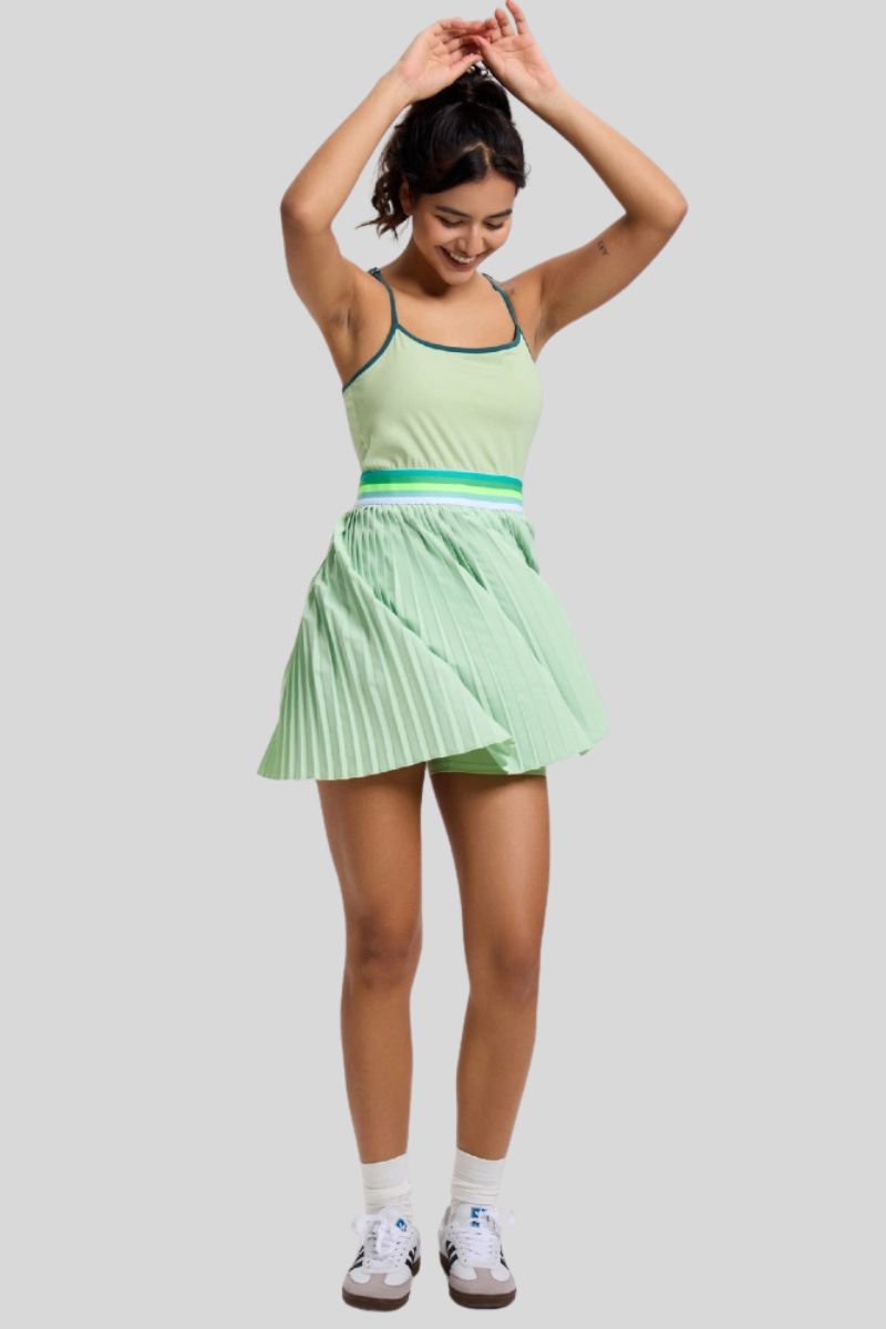 Tennis badminton quick-drying pleated dress with bra suspenders