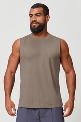 Men's Sleeveless Solid Color Breathable Running Athleisure Tank Top