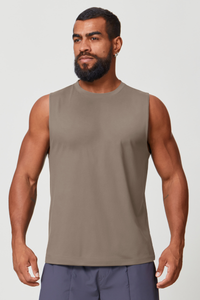 Men's Sleeveless Solid Color Breathable Running Athleisure Tank Top