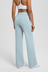 Women Modal Air Layer Loose Fit Yoga Straight Leg Pants
