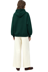 Unisex Boxy Cropped Zip-Up Fleece Hoodie