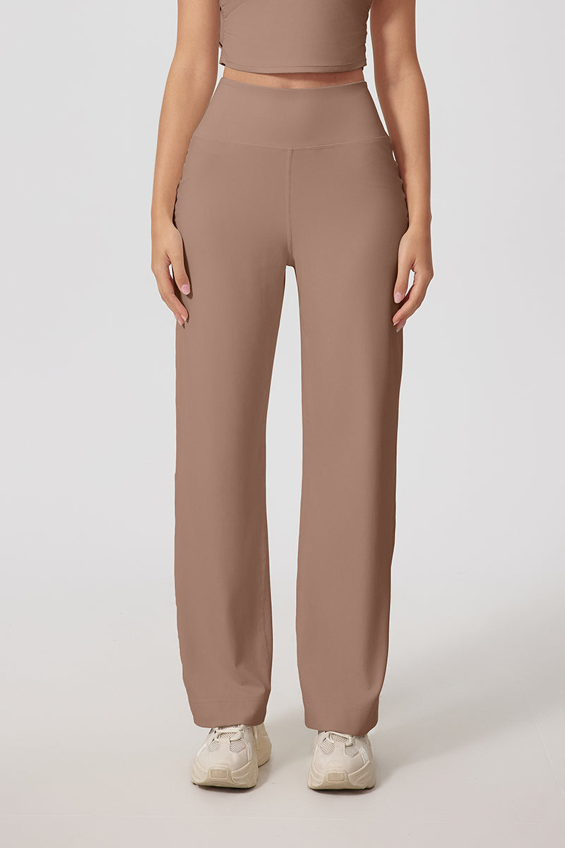 Women'S Straight-Leg High-Rise Yoga Pocket Trousers