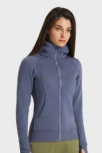 Women'S Zip Sport Hooded Jacket