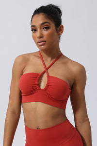 Women'S Hollowed-Out Slim Back Sports Bra