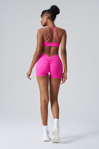 Women’s Sports 2-Piece Set: Triangle Cup Bra & Sports Shorts