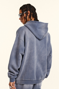 Men's Athletic Vintage distressed Gradient  Color Hoodie