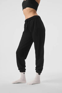 Women Relaxed Fit Cuffed Ankle Cotton Sweatpants