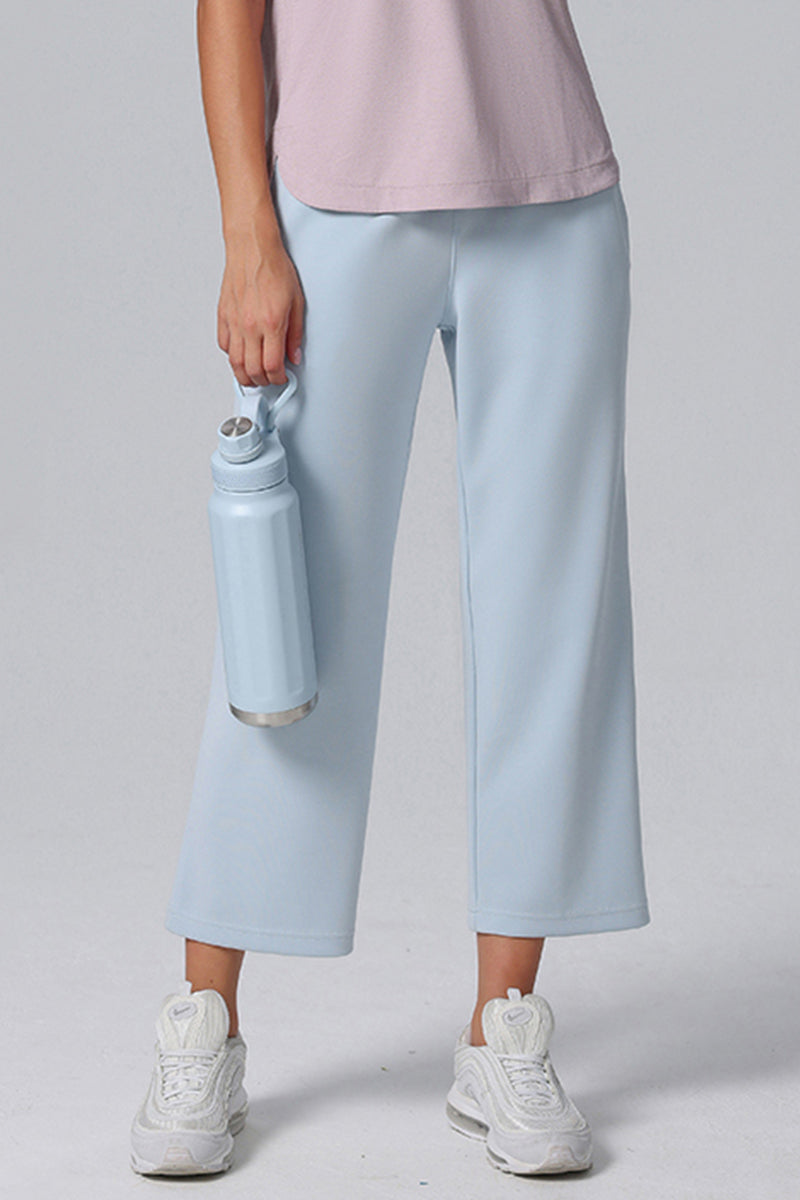 Loose Sporty Wide-Leg Pants