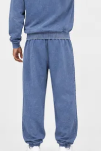 Unisex Fall 100% Cotton Vintage Washed Jogger