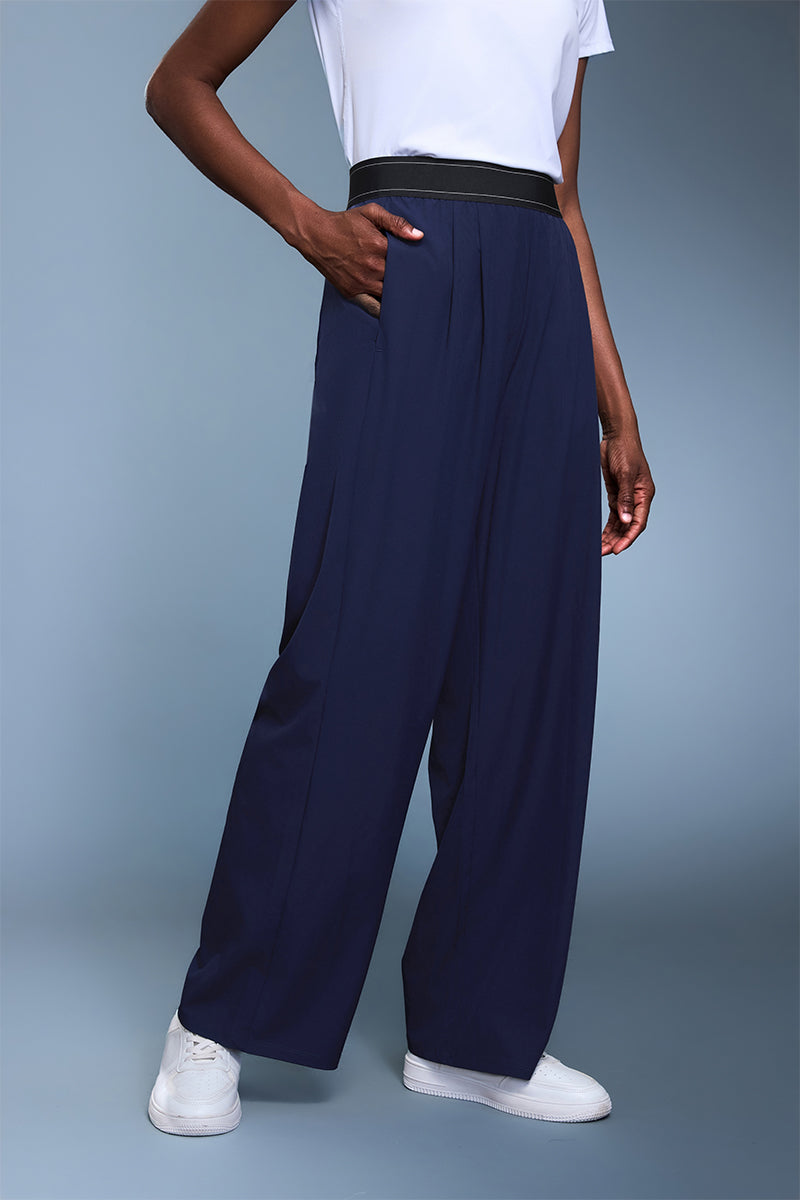 Women High Waist Wide Leg Four Way Stretch Workout Pants