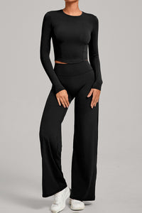 Women Naked Feel Flared Yoga Set