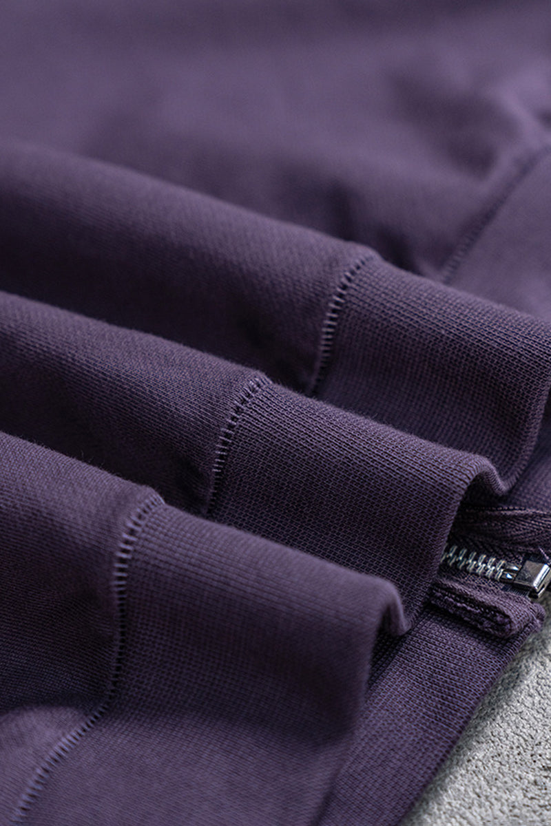 Oversized Terry Fleece Zip Hoodie | Cozy Unisex Lounge Jacket