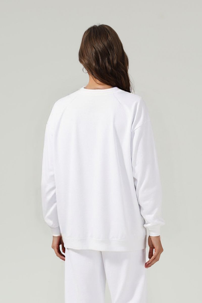 Loose-fitting crewneck sweatshirt