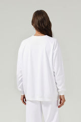 Loose-fitting crewneck sweatshirt