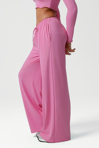 Women Wide Leg Low Rise Pocket Yoga Pants