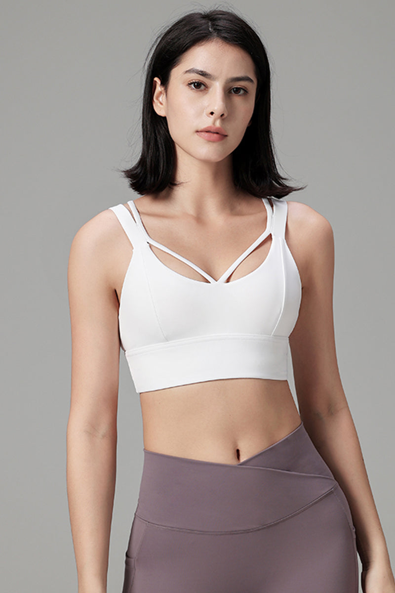 Cross Strap Back Sports Bra