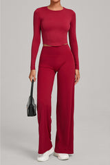 Women Naked Feel Flared Yoga Set