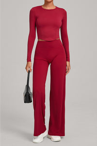 Women Naked Feel Flared Yoga Set