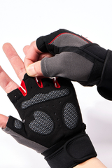 Sports Anti-Slip Breathable  Loop Strap Half-Finger Gloves