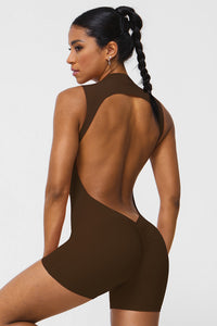 Women High Support Backless Sport Jumpsuit