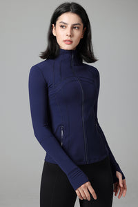 Women'S Slim Fit Sports Zipper Jacket