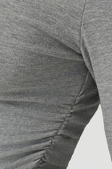 Women Ribbed Cropped Long-Sleeve Workout Top