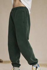 Unisex Fall Fleece Wax Dyed  Vintage Athletic Jogger