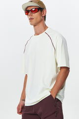 Men's Outdoor Striped Color-Block Relaxed Quick Dry T-Shirt